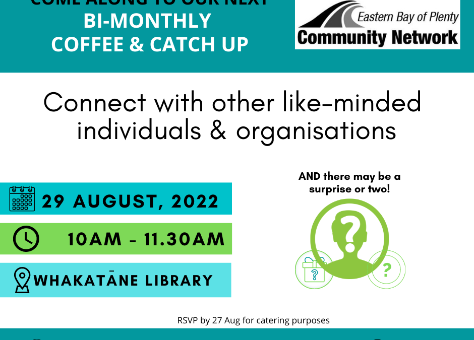Coffee & Catch Up – 29th August 2022